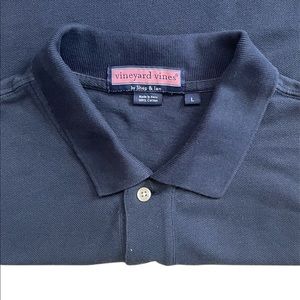 Vineyard Vines Mens Polo Short. Size Large. Navy blue.